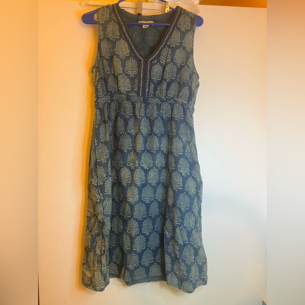 Mata Traders Blue Cotton Dress